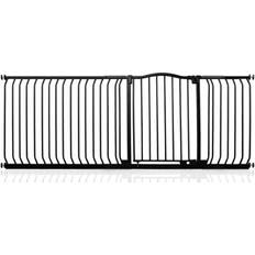 Safetots Safetots Curved Top Safety Gate, 207Cm 216Cm, Matt Black, Pressure Fit Stair Gate One Size