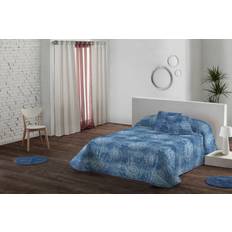 Colchas Lois Patch P. Azul Cama de 90 (2 Piezas) Colcha Azul (260x)