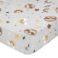 Dra på lakan - Multifärgade Underlakan HappyFriday Moshi Färgglad Fitted Sheet 105 x 200 x 32 cm Underlakan Multifärgad (200x)