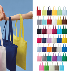 cotton shoulder promo shopper bag rl100 long handle carry bag