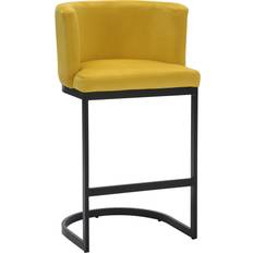 Fairmont Park Velino Matt Black Cantilever Seating Stool