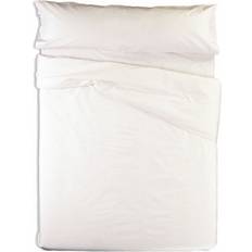 Vegas Vit Dubbel Duvet Täcke Set 2 Delar Påslakan Vit