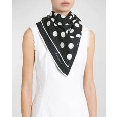 Dolce & Gabbana Scarfs Dolce & Gabbana Polka Dot Square Cotton Scarf