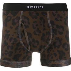 Brune Underbukser Tom Ford Leopardmønstret Boxer Undertøy Brun Brown