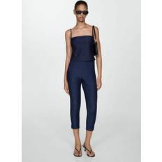 Mango Tights Mango Capri leggings blue Woman Blue