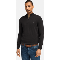 Timberland Williams River Quarter Zip Jumper for Men in Black, Man, Black, Men Apparel Sweaters Casual Style