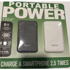 Tech2 portable power iphone external battery. includes 2 sets amazing deal.new Gray