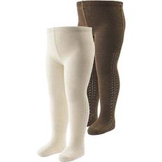Müsli Bark Balsam Cream Lace Strumpbyxor 2 Pack - Bark/Balsam Cream