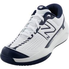 New Balance Racket Sport Shoes New Balance 696v5 Men's Tennis Shoe, White/Navy, EE