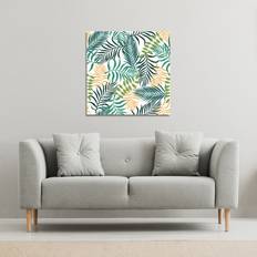 Gold Framed Art Tropical Lee Geometric Marble Pattern With Gold Glitter Canvas 114 114 Framed Art
