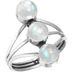 Moonstone Rings Jeweloporium Sold by: Natural Rainbow Moonstone Ring 925 Sterling Silver Handmade