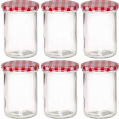 Glasburk 0.44 L 6-Pack Röd Vit