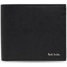 Paul Smith Leather Mini Blur Bifold Wallet - black