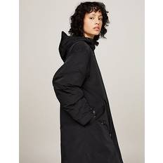 Tommy Hilfiger Black Coats Tommy Hilfiger Wasserabweisender 2-in-1 Mantel mit Kapuze - Schwarz