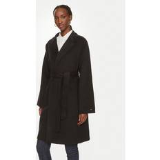 Tommy Hilfiger Herr Kappor & Rockar Tommy Hilfiger Wollmantel WW0WW43603 Schwarz Regular Fit