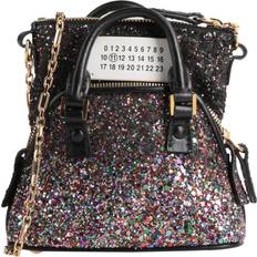 Woman Handbag Polyester Cow Leather Zinc Aluminum Copper - Black