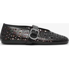 Alaïa Ballerina black leather ballet flats