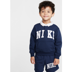 Nike Polo Shirts Children's Clothing Nike Sportswear Club Toddler French Terry Long Sleeve Polo in Blue, 3T 76M258-U90 3T