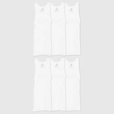 S Tank Tops Hanes Men's Big & Tall 6pk White