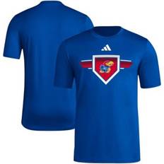 Adidas T-shirts Adidas Men's NCAA Kansas Jayhawks 2023/24 AEROREADY Homeland Plate Pregame T-Shirt, Royal