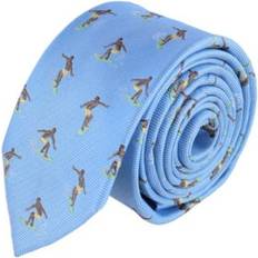 Men Ties on sale Trafalgar Men's Raglan Surfing Novelty Silk Necktie, Light Blue One Size