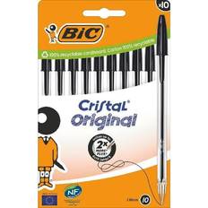 Bürobedarf Bic Kugelschreiber Cristal Original 0.4mm 10er Set