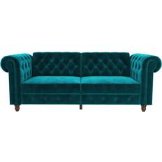 Blue - Chesterfield Sofas DHP Felix Chesterfield Futon Victorian Sofa