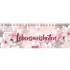 Tischkalender Lebensweisheiten 2025: Praktischer Terminplaner Wochenkalendarium mehr Alltag