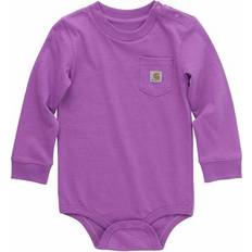 Babies Bodysuits Carhartt Long-Sleeve Pocket Bodysuit for Babies Iris Orchid Months