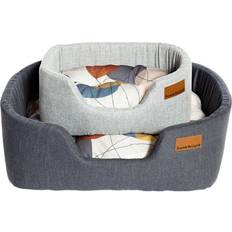 Danish Design Kæledyr Danish Design Colour Block Silver Lux Slumber hundeseng S