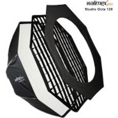 Walimex Pro Studio Softbox Octagon 120 cm, 360° Rotation, Easy Assembly, Includes Grid, Mask, Bowens Adapter and Carry Bag, Ideal for Portraits and Beauty Shots