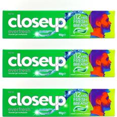 Close Up Pack of 3 ever fresh fluoride gel toothpaste menthol paradise 90g