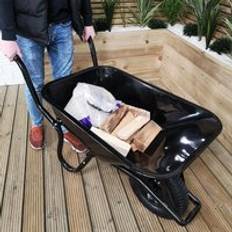 Samuel Alexander 90 Litre 150Kg Capacity Heavy Duty Garden Wheelbarrow In