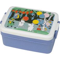 Rätt Start Nappflaskor & Servering Rätt Start Mumin Festligheter lunchlåda 8x18,5 cm Blå-vit