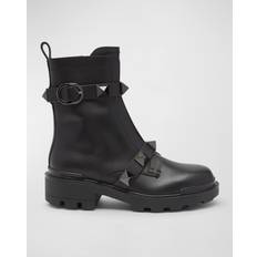 Stivaletti alla Caviglia Valentino Garavani Combat Boot T.20/40 - Cuir Noir