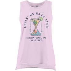 Purple Tank Tops Salt Life Women's Hourglass Crew Neck Tank Top Lilac