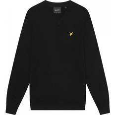 Lyle & Scott Men's Merino Mens V-Neck Jumper Black 38/Regular