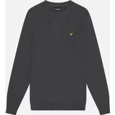 Lyle & Scott Tröjor Lyle & Scott Cotton Merino Crew Neck Jumper Svart
