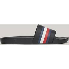 Tommy Hilfiger Men Slides Tommy Hilfiger Band Stripe Sandals - Black