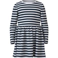 122/128 Jurken Name It Vivia Jurk - Navy/Wit