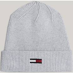 Tommy Hilfiger Grey Beanies Tommy Hilfiger Elongated Flag Mütze - Grau