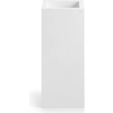 Hill Ceramic Piedestal Tvättställ Solid Surface Cuadrado Vit