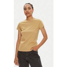 Calvin Klein Ekologiskt material T-shirts Calvin Klein Slim Logo T-shirt Brown