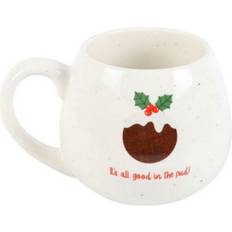 Avec Poignée Mugs de voyage Something Different All Good In The Pud Rounded Christmas Travel Mug 50cl