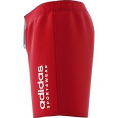 Girls - Red Swimwear adidas Children's Swimming Shorts Essentials Logo CLX - Rouge