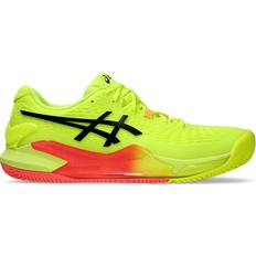 43 ½ - Damen Schlägersportschuhe Asics Gel-Resolution 9 Clay W - Safety Yellow/Black