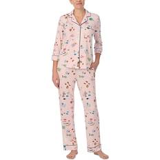 Poliestere Pigiama Kate Spade Three Quarter Sleeve Pajama Set