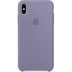 Apple iphone xs max silicone case lavender grey