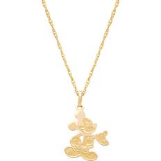 Disney Necklaces Disney classics women's 14k gold mouse necklace, 18" Yellow