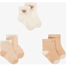 Beige Socks Guess Baby Beige Ankle Socks 3 Pack